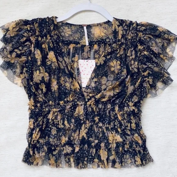 Free People Making Me Smile Print Top - Picture 5 of 11